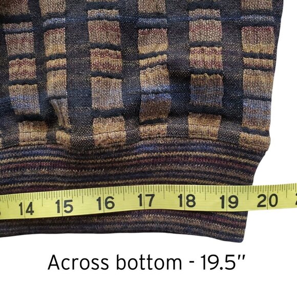 Jhane Barnes Vintage Wool Blend Coogi - Style Crewneck Flat Knit Sweater XL - Picture 12 of 14